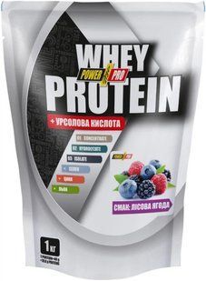 Whey Protein +урсоловая кислота Power Pro 1 kg лісова ягода купить в Киеве и Украине