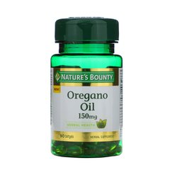 Олія орегано, Nature's Bounty, 150 мг, 90 м'яких таблеток