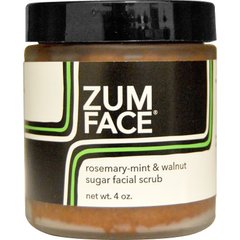 Цукровий скраб для обличчя з розмарином м'ятою і волоським горіхом Indigo Wild (Zum Face) 113 г