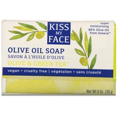 Чисте мило з оливковою олією Kiss My Face (Green Tea Soap) 230 г