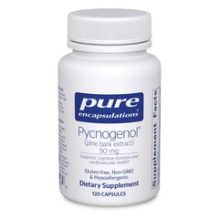 Пікногенол екстракт соснової кори Pure Encapsulations (Pycnogenol Pine Bark Extract) 50 мг 120 капсул