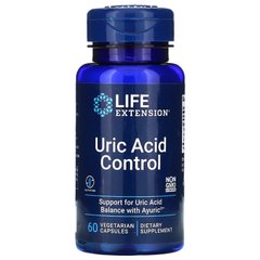 Контроль сечової кислоти, Uric Acid Control, Life Extension, 60 вегетаріанських капсул