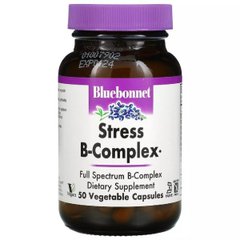 Комплекс вітамінів В від стресу Bluebonnet Nutrition (Stress B-Complex) 50 вегетаріанських капсул