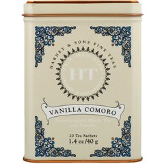 Чай чорний з ваніллю без кофеїну Harney & Sons (Black Tea) 20 пакетиків 40 м