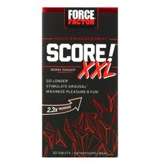 Формула для улучшение здоровья для мужчин, Score! XXL, Male Enhancement, Force Factor, 30 таблеток купить в Киеве и Украине