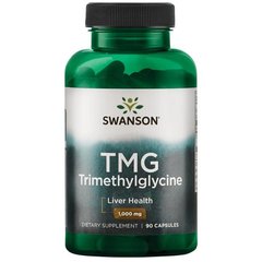Харчова добавка Тмг триметилгліцин, Tмг Trimethylglycine, Swanson, 500 мг, 90 капсул