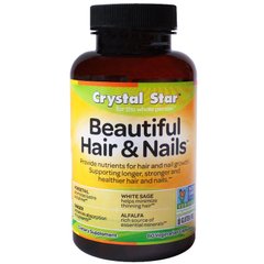 Травы для волос и ногтей, Beautiful Hair & Nails, Crystal Star, 60 капсул купить в Киеве и Украине