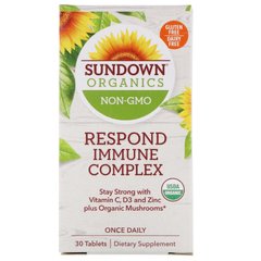 Відповідь імунного комплексу, Respond Immune Complex, Sundown Organics, 30 таблеток