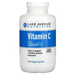 Вітамін С, Quali-C, Lake Avenue Nutrition, 1000 мг, 365 рослинних капсул