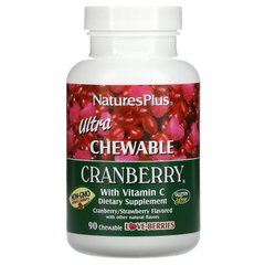Ультра журавлина Natures Plus (Ultra Chawable Cranberry) 90 жувальних таблеток