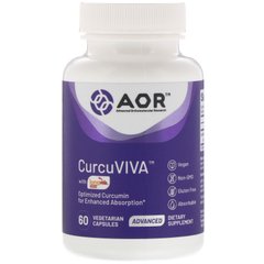 Куркумин Advanced Orthomolecular Research AOR (Curcuviva) 400 мг 60 капсул купить в Киеве и Украине