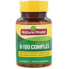 Збалансований комплекс вітамінів В-100 (Balanced B-100 Complex), Nature Made, 60 таблеток