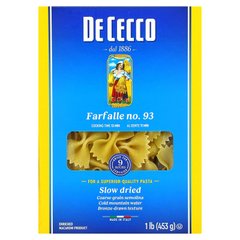 De Cecco, Farfalle No. 93, 1 фунт (453 г) купить в Киеве и Украине