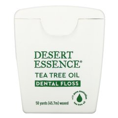 Зубная нить вощеная с маслом чайного дерева Desert Essence (Dental Floss) 45.7 метров купить в Киеве и Украине