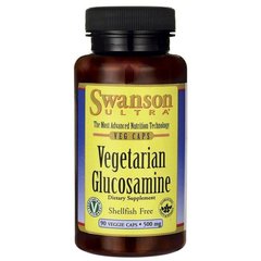Вегетаріанський глюкозамін, Vegetarian Glucosamine - Shellfish Free, Swanson, 500 мг, 90 капсул