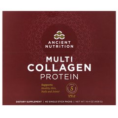 Мультиколагеновий протеїн Dr. Axe / Ancient Nutrition (Multi Collagen Protein) 40 пакетиків
