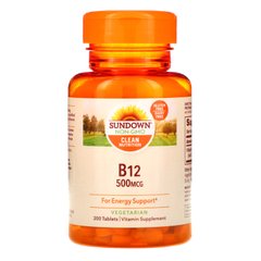Вітамін В12 Sundown Naturals 500 мкг 200 таблеток