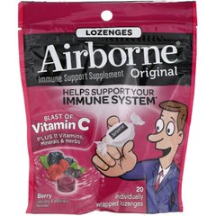 Вітамін С зі смаком ягід AirBorne (Vitamin C) 20 льодяників