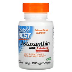 Астаксантин Doctor's Best (Astaxanthin AstaPure) 6 мг 30 капсул купить в Киеве и Украине
