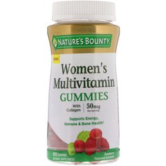 Жувальні таблетки-мультивітамін для жінок, зі смаком малини, Nature's Bounty, 50 мг, 90 жувальних таблеток