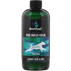 Чистый рыбий жир для собак и кошек Best Paw Nutrition (Pure Omega Fish Oil) 639 мг 472 мл купить в Киеве и Украине