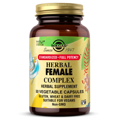 Травяной комплекс для женщин Solgar (Herbal Female Complex) 50 растительных капсул купить в Киеве и Украине