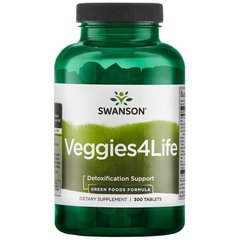 Овочі, Veggies4Life, Swanson, 300 таблеток