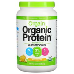 Органічний протеїн в порошку, продукт рослинного походження, Арахісова олія, Orgain, 2,03 ф (920 г)