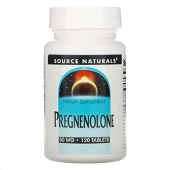 Прегненолон, Pregnenolone, Source Naturals, 50 мг, 120 таблеток купить в Киеве и Украине