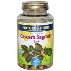 Каскара Саграда - кора, Nature's Herbs, 100 капсул купить в Киеве и Украине