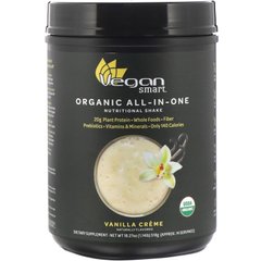 Органічний живильний коктейль «все в одному» VeganSmart (Organic All-In-One) 535 г французька ваніль