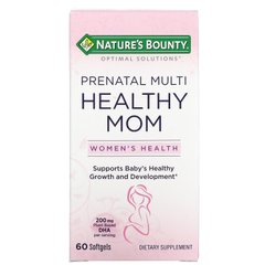 Мультивітаміни для здорової мами Optimal Solutions, Nature's Bounty, 60 желатинових капсул