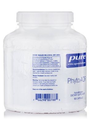 Витамины для надпочечников и от стресса Pure Encapsulations (Phyto-ADR) 180 капсул купить в Киеве и Украине