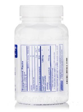КЛК (кон'югована лінолева кислота) Pure Encapsulations CLA (Conjugated Linoleic Acid) 1000 мг 60 капсул