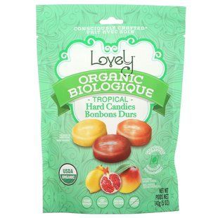 Lovely Candy, Органические леденцы, тропические, 5 унций (142 г) купить в Киеве и Украине