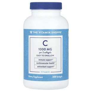 The Vitamin Shoppe, Vitamin C, 1,000 mg, 300 Softgels (500 mg per Softgel)