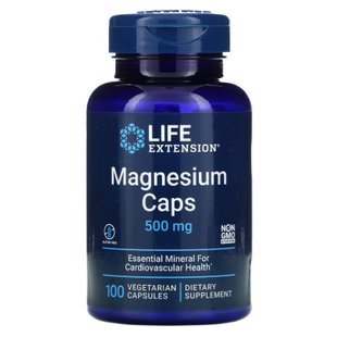 Магний Life Extension (Magnesium Caps) 500 мг 100 вегетарианских капсул купить в Киеве и Украине