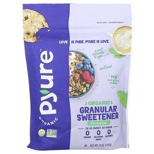 Pyure, Organic Granulated Stevia Sweetener Mix, Universal Sugar Substitute, Keto, 12 oz (340 g)