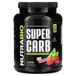 NutraBio, Super Carb, Kiwi Strawberry, 1.9 lb (840 g) купить в Киеве и Украине