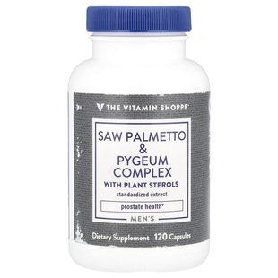 The Vitamin Shoppe, Men's Saw Palmetto & Pygeum Complex With Plant Sterols, 120 Capsules