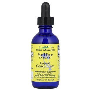 Eidon Ionic Minerals, Sulfur, Liquid Concentrate, 2 oz (60 ml) купить в Киеве и Украине
