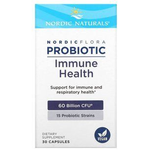 Nordic Naturals, Nordic Flora Probiotic, Immune Health, 60 Billion CFU, 30 Capsules купить в Киеве и Украине