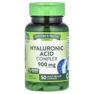 Nature's Truth, Hyaluronic Acid Complex, 900 mg, 50 Quick Release Capsules (300 mg Per Capsule) купить в Киеве и Украине
