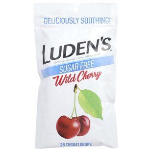 Luden's, Леденцы с пектином / успокаивающее средство для полости рта, без сахара, дикая вишня, 25 леденцов для горла купить в Киеве и Украине