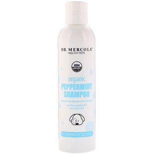 Здоровые питомцы, Органический мятный шампунь, Для собак, Dr. Mercola, 8 ж. унц.(237 мл) купить в Киеве и Украине