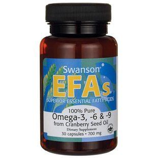 3-6-9 Swanson 100% Pure Omega-3-6-9 700 mg 30 capsules