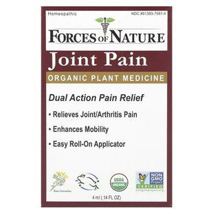 Joint Pain Relief, with Ball Applicator, Forces of Nature, 4 ml