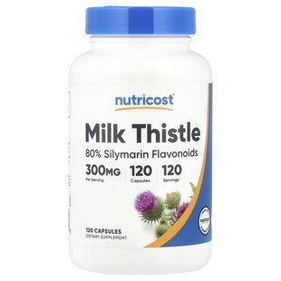 Nutricost, Milk Thistle, 300 mg, 120 Capsules купить в Киеве и Украине