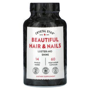 Crystal Star, Beautiful Hair & Nails, 60 Vegetarian Capsules купить в Киеве и Украине