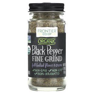 Frontier Co-op, Organic Black Pepper, Fine Grind, 1.80 oz (52 g) купить в Киеве и Украине